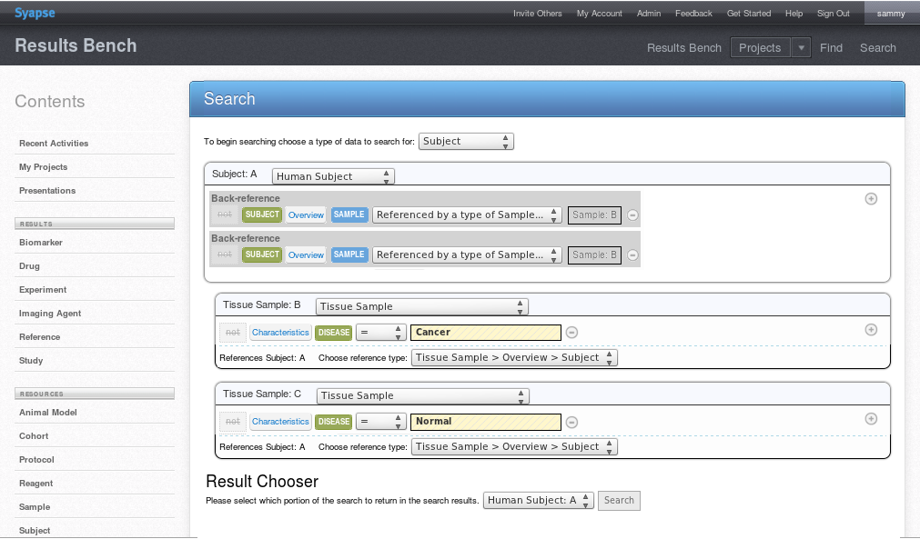 Syapse Advanced Search 2